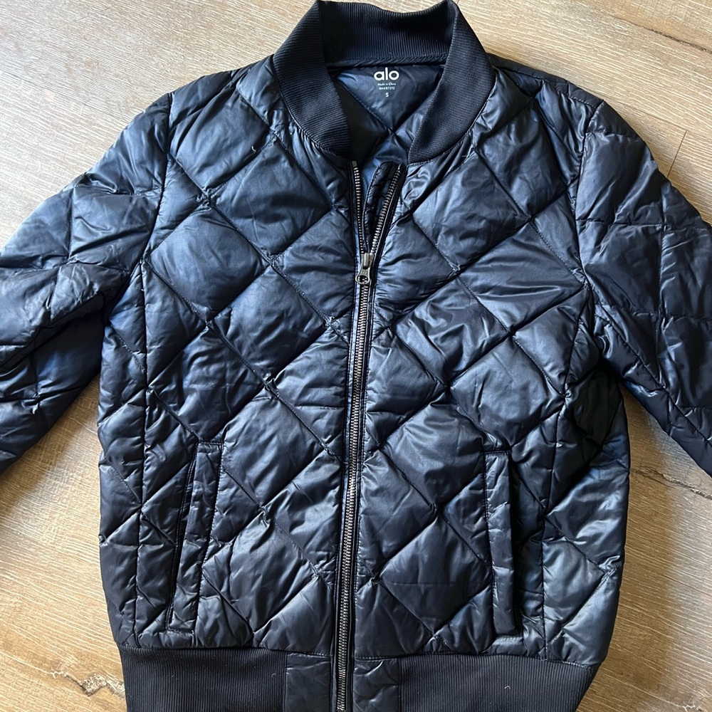 ALO Yoga Black Quilted Jacket